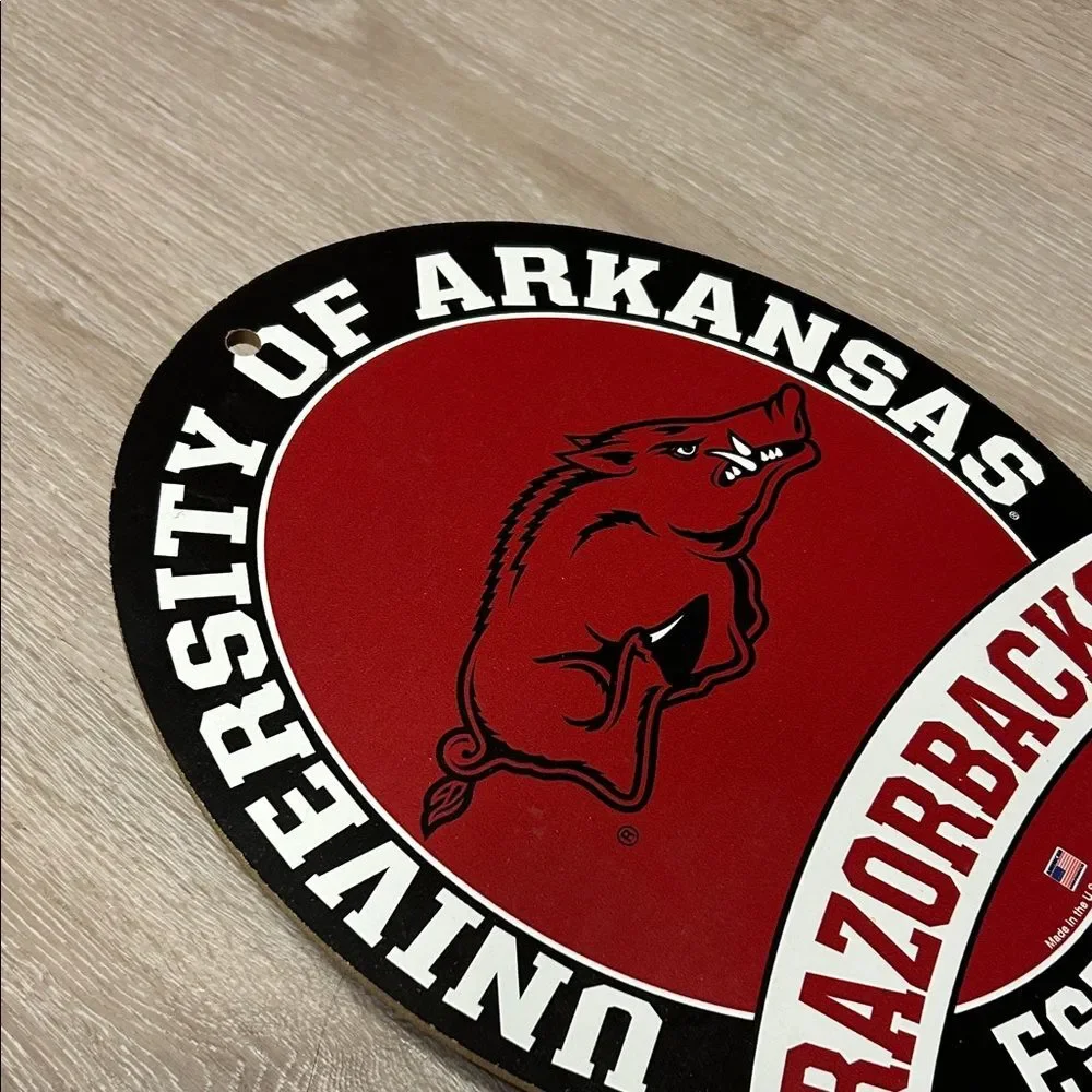University of Arkansas Razorbacks Wall Sign